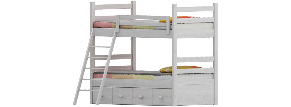 White Bunk Bed