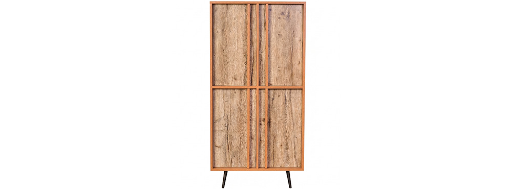 Wood Metal Wardrobe