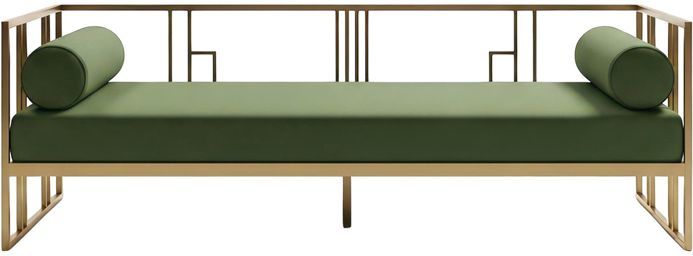 Day Bed with Metal Legs