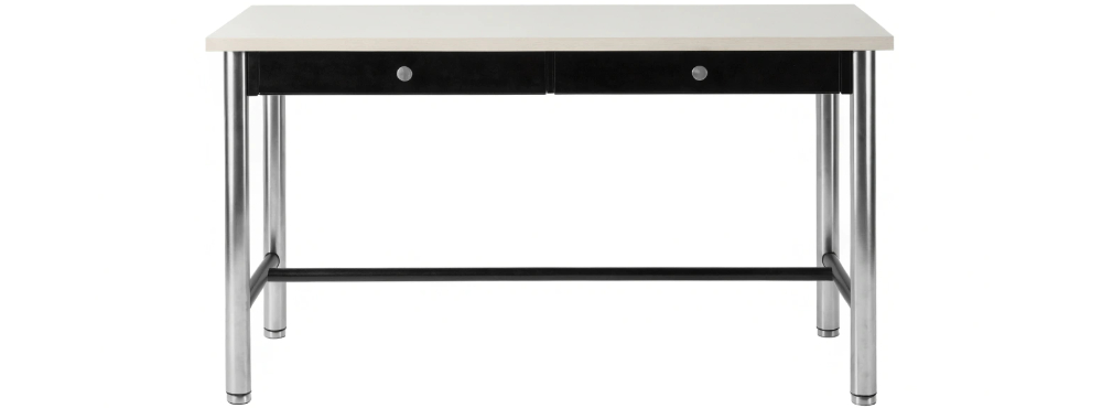 Office table with Metal Lega