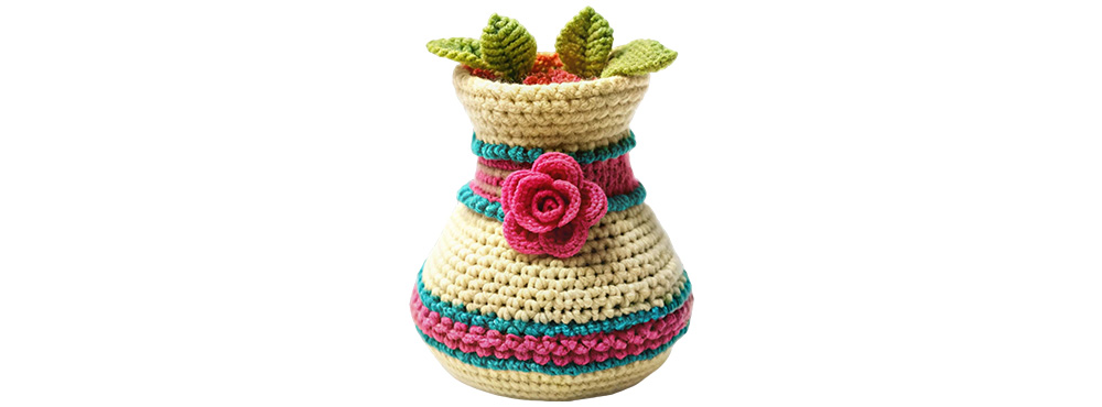 Crochet Flower Pot