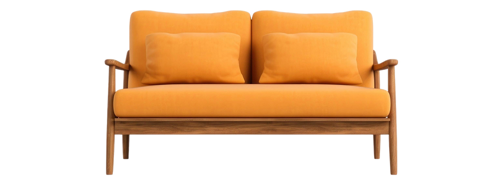 2 Seater Sofa with Cushions